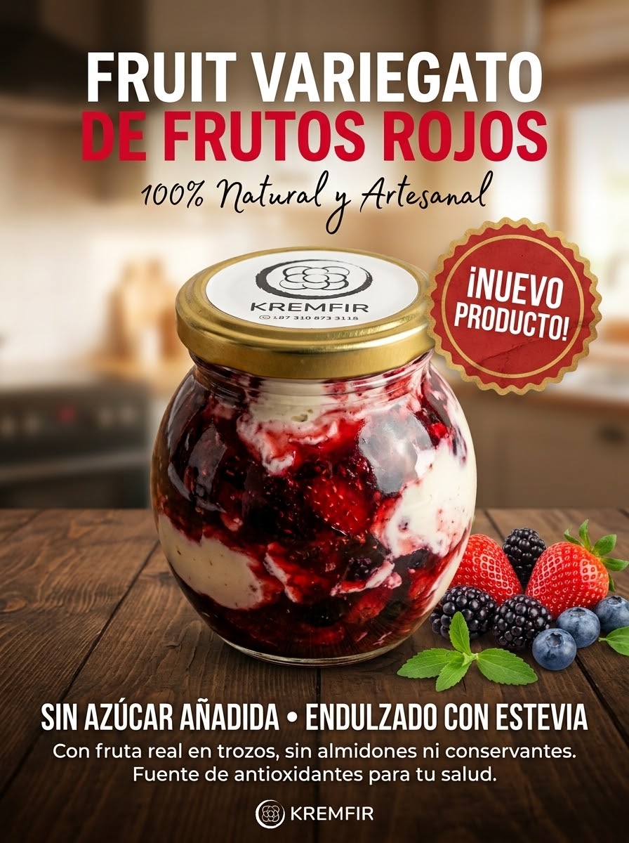 Yogurt Griego Variegato Frutos Rojos